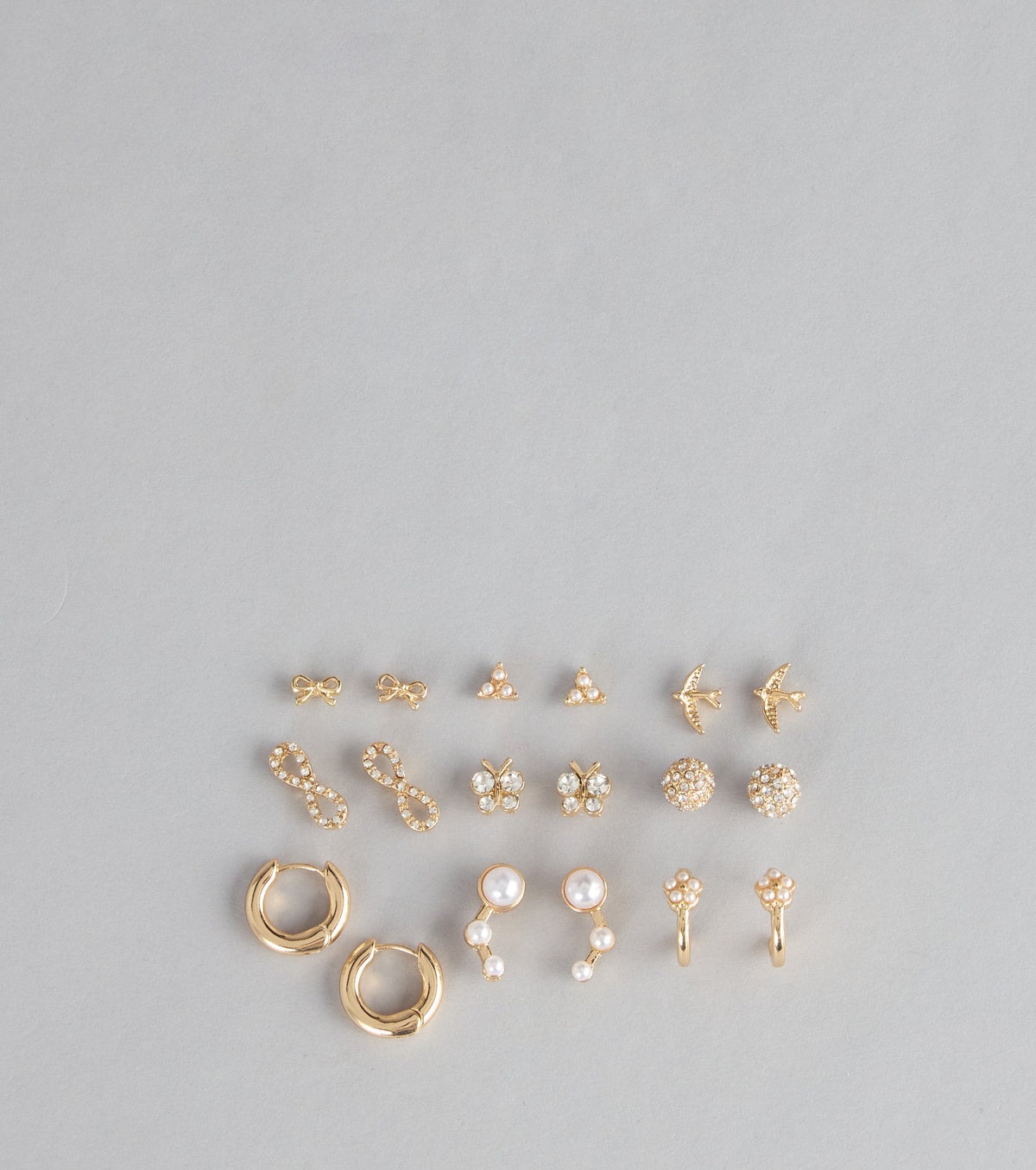 Style It Up Stud And Hoop Earrings Set