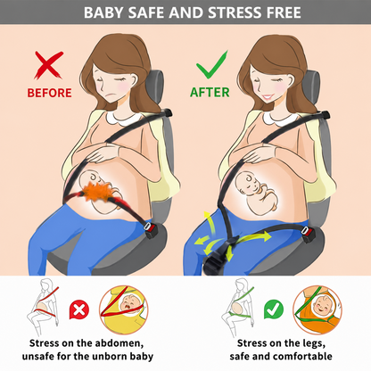 Pregnancy Seat Belt Adjuster, Belly Protection Strap for Expecting Mothers