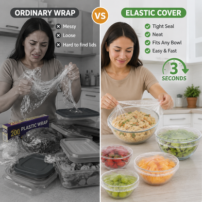 ⏳LAST DAY SALE 50% OFF🔥Velnok® Disposable Stretch Food Covers for Bowls & Plates