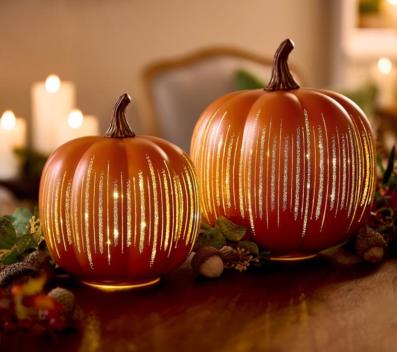 👻Halloween Sale 49% OFF👻Valerie's Starry Harvest Pumpkin: Limited Edition with Starry Night Design & Celestial Light Show