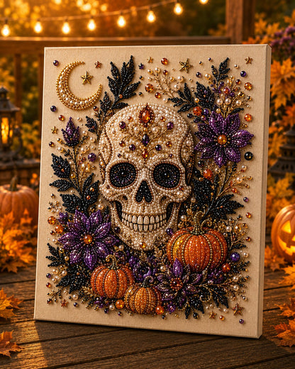 🔥Last Day 48% OFF – 👻 Halloween Pearl Art DIY Kit – Turn Tiny Pearls into Spooky-Cute Magic