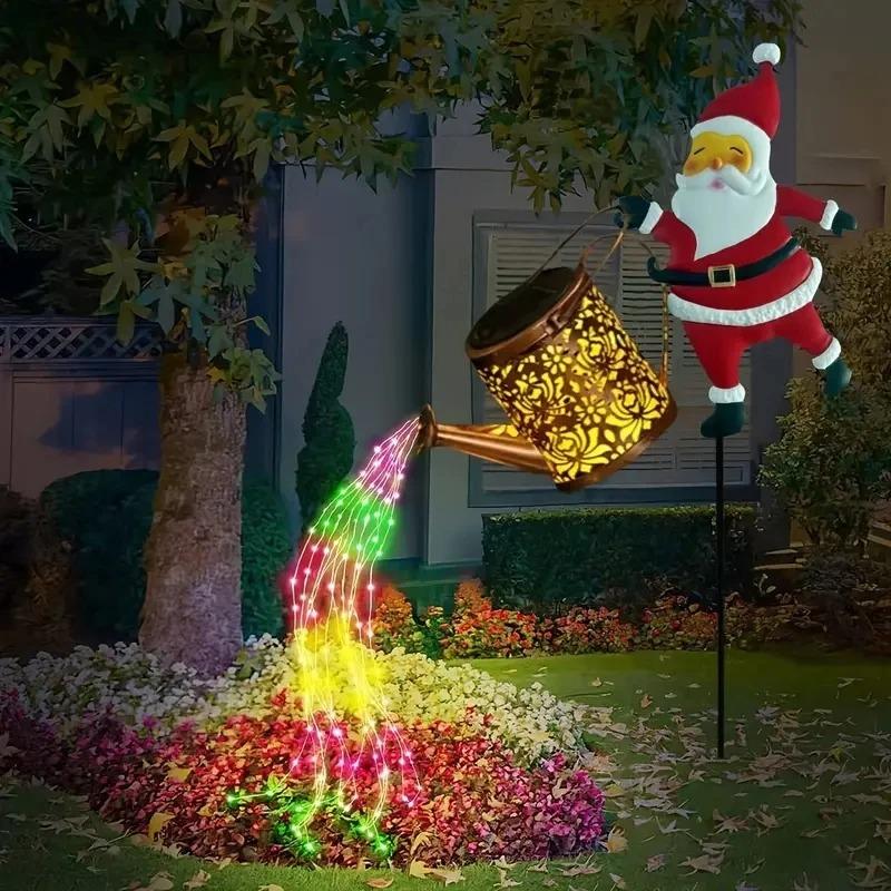 🎄 Early Christmas Sale 🎅 49% OFF - Solar-Powered Santa Claus Garden Stake Kettle Light
