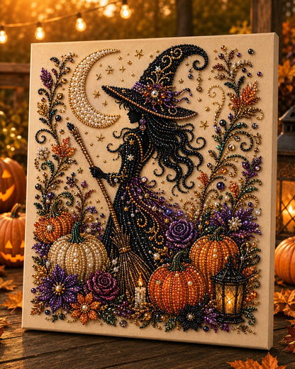 🔥Last Day 48% OFF – 👻 Halloween Pearl Art DIY Kit – Turn Tiny Pearls into Spooky-Cute Magic