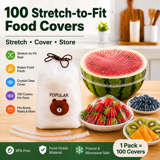 ⏳LAST DAY SALE 50% OFF🔥Velnok® Disposable Stretch Food Covers for Bowls & Plates
