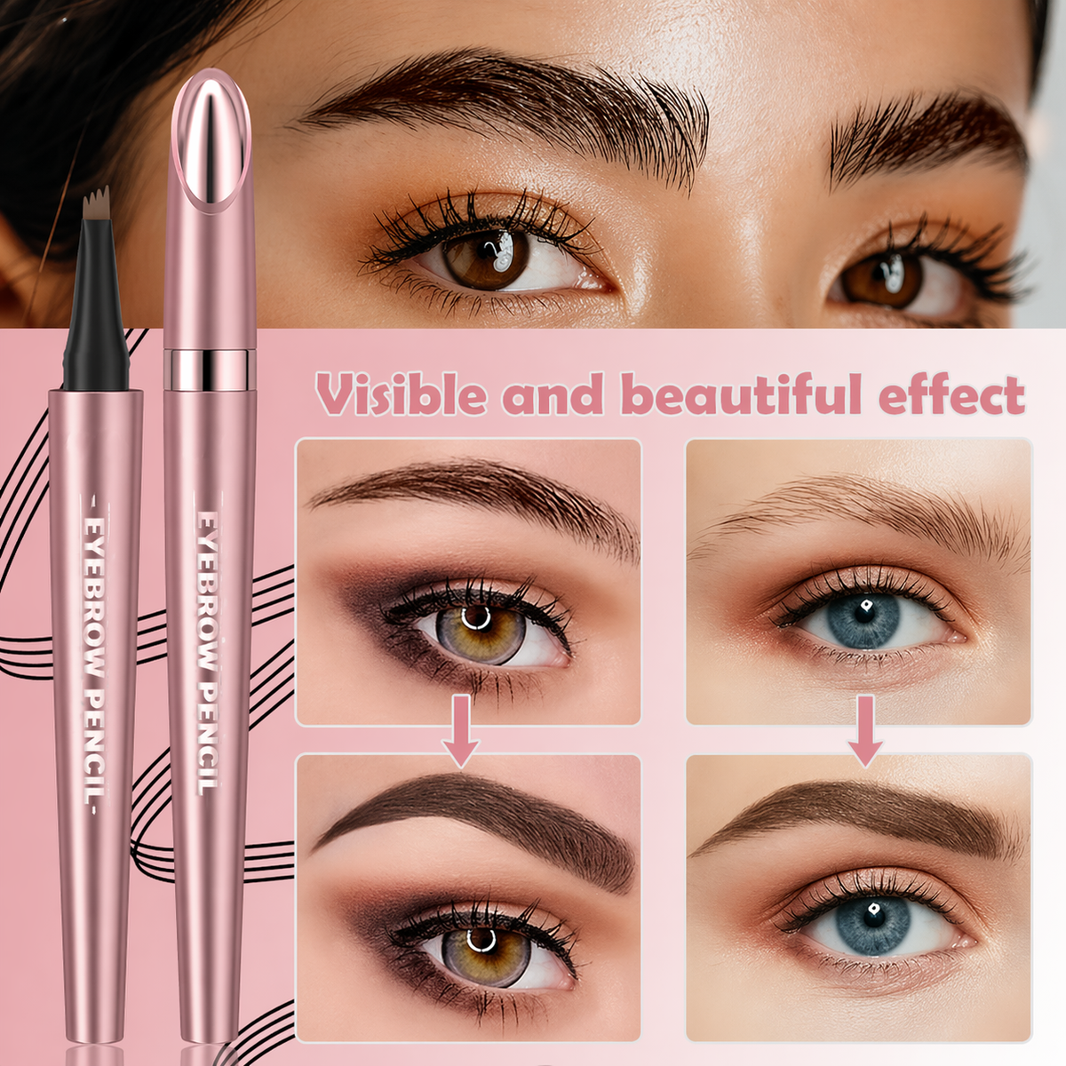 Waterproof Micro-Fork Brow Pencil