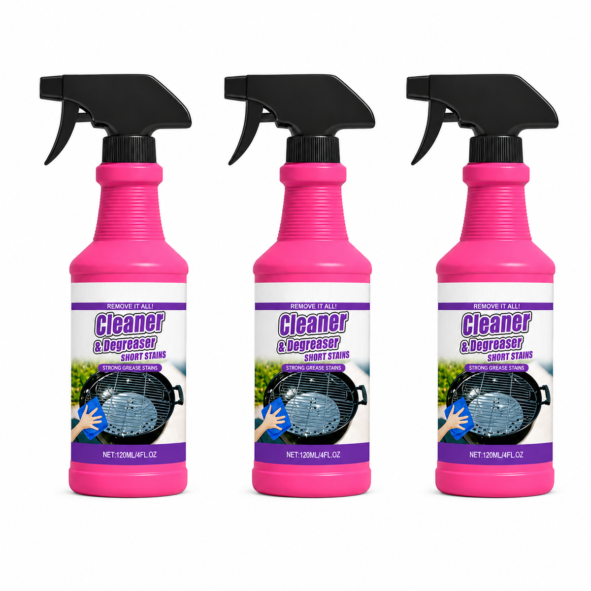 🔥 Heavy-Duty BBQ Grill Cleaner & Degreaser Spray — Fast Grease Removal
