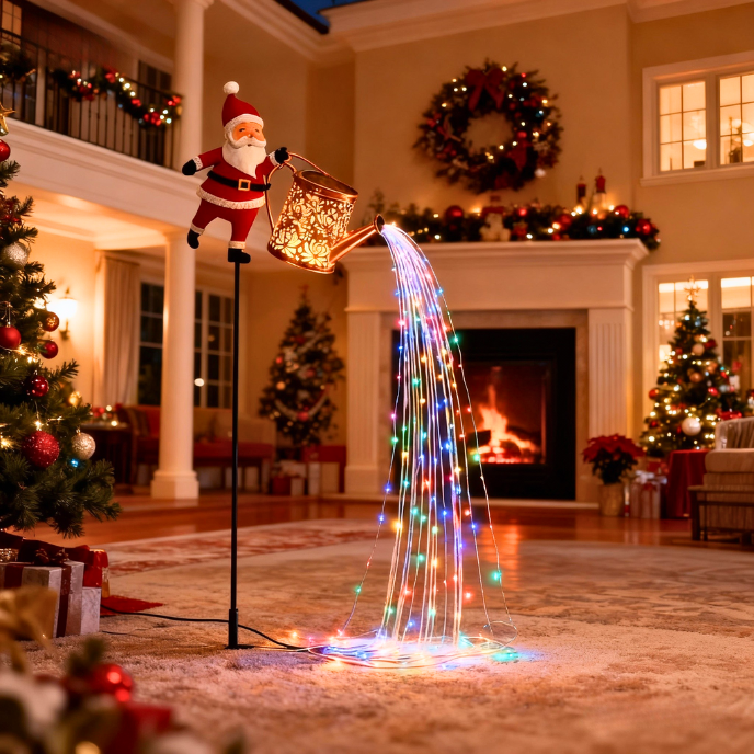 🎄 Early Christmas Sale 🎅 49% OFF - Solar-Powered Santa Claus Garden Stake Kettle Light