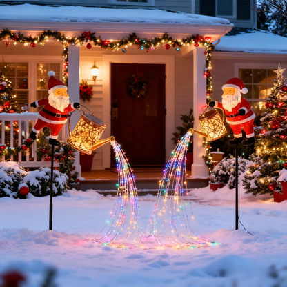 🎄 Early Christmas Sale 🎅 49% OFF - Solar-Powered Santa Claus Garden Stake Kettle Light