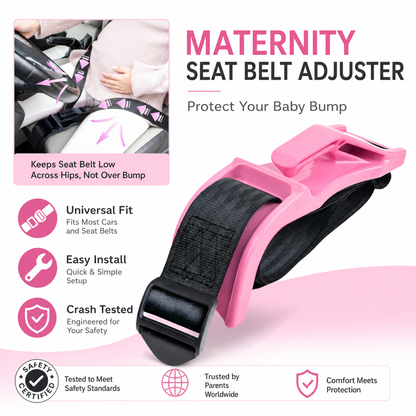 Pregnancy Seat Belt Adjuster, Belly Protection Strap for Expecting Mothers