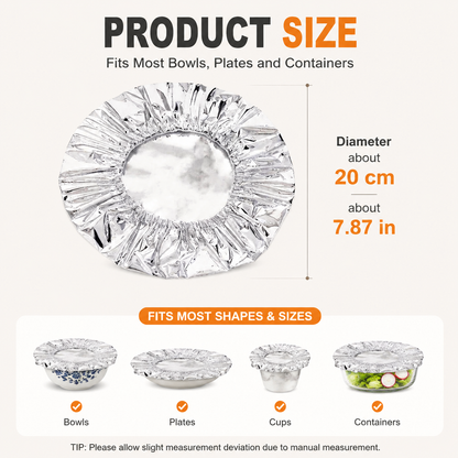 Premium Insulated Foil Food Cover: Keep Meals Hot & Fresh