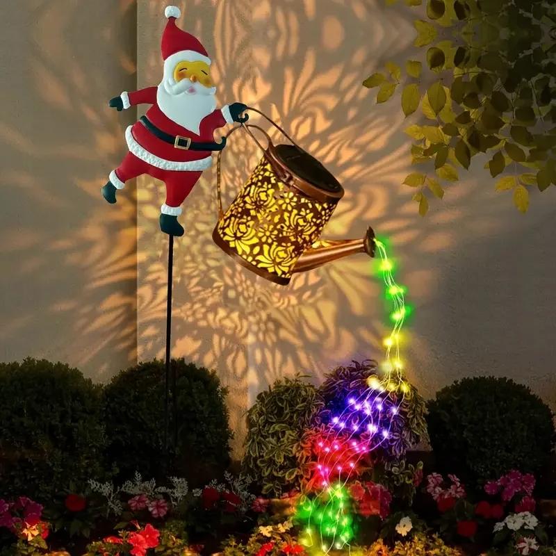 🎄 Early Christmas Sale 🎅 49% OFF - Solar-Powered Santa Claus Garden Stake Kettle Light