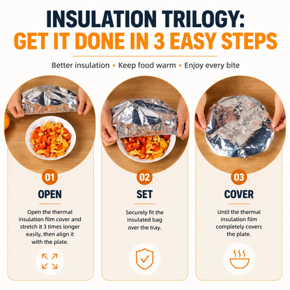 Premium Insulated Foil Food Cover: Keep Meals Hot & Fresh