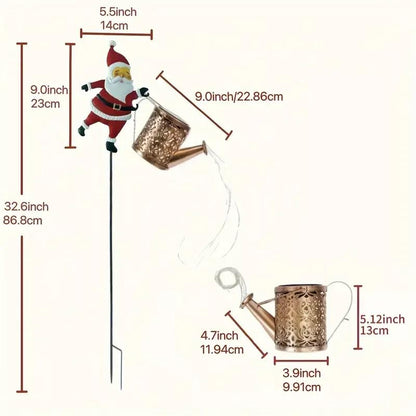 🎄 Early Christmas Sale 🎅 49% OFF - Solar-Powered Santa Claus Garden Stake Kettle Light